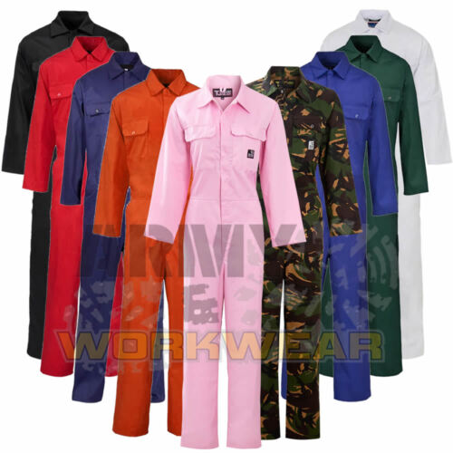 Ladies Boilersuit Regular Work Boiler Suit Womens Coverall Workforce Overall  - Picture 1 of 16