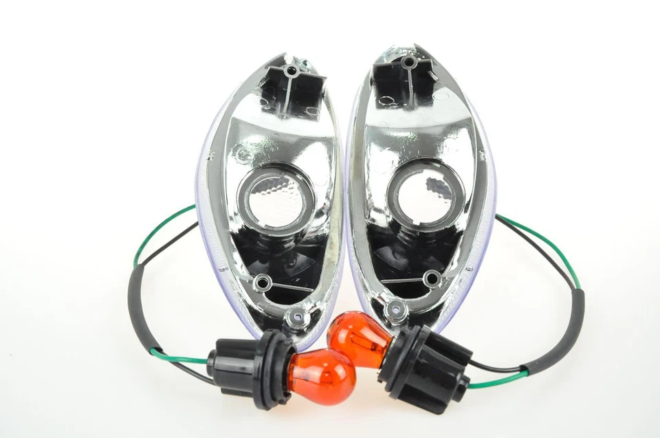 Señal de giro con bombilla compatible con Suzuki 1998-2006 Katana GSX600/750 CHK transparente Foto 4 de 4