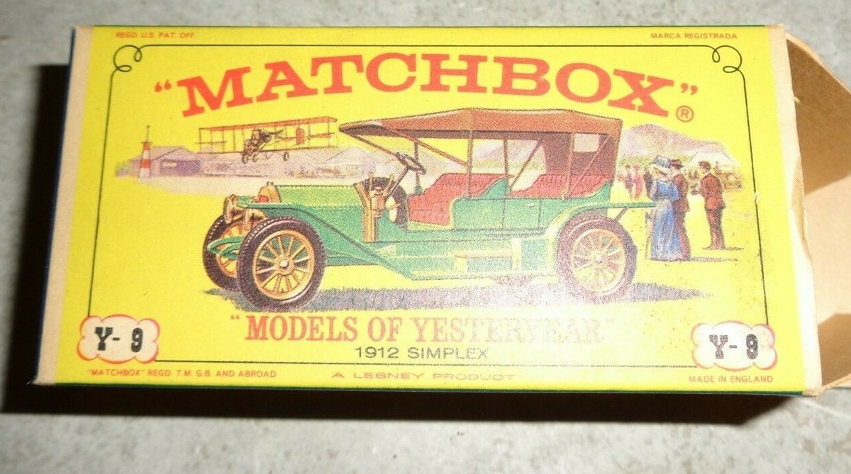 MATCHBOX MODELS OF YESTERYEAR 1912 SIMPLEX Y-9 (IN BOX) ## | eBay
