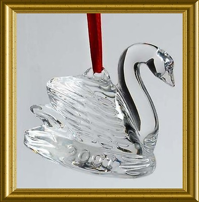 MINT WATERFORD SEVEN SWANS SWIMMING CRYSTAL TREE ORNAMENT 2000~12 DAYS ...