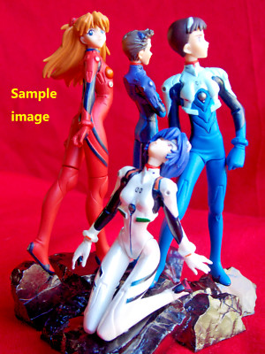   NEU BANDAI EVANGELION REI ASUKA SHINJI TOJI MINI FIGUR SET 10cm ANIME   UK