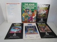 Atari 2600 Game Catalog, Combat, Space Invaders, Video Pinball, Indy 500 Manuals