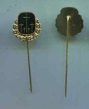 Anstecknadel Kriegsgr&auml;berf&uuml;rsorge mit Eichenlaub Gold 18mm (tt916)