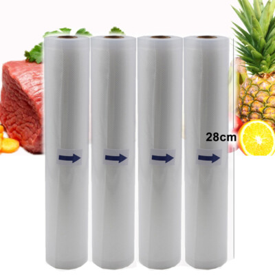 11''x50' Food Saver Vacuum Sealer Bags Rolls 4Mil Embossed FoodSaver Storage Bags