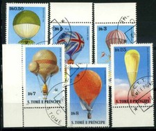 Saint Thomas et îles du Prince 1979 Mi. 619-624 Oblitéré 100% histoire de l'avi