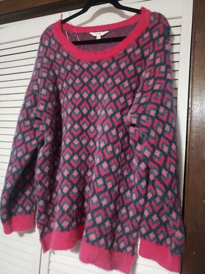 Terra & Sky Plus Eyelash Knit Pull-Over Sweater  Size 0X 14W