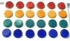 24 Assorted Mini Reflectors License Plate Motorcycle