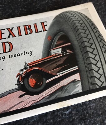 1930 s Gas Station Kelly Tire Ink Blotter Sign