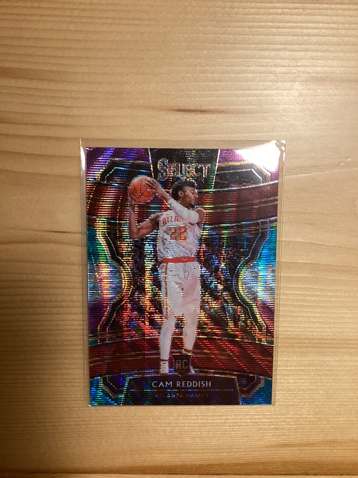 Cam Reddish 2019-20 Panini Select Green Purple White Wave Prizm RC #96