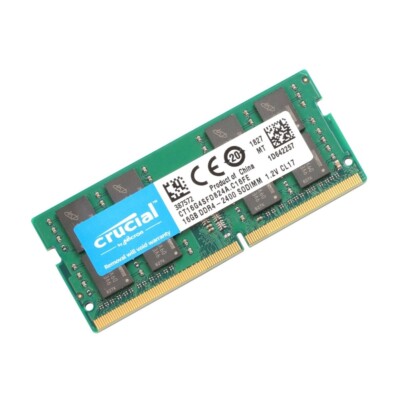 Crucial 32GB (2 X 16GB ) DDR4 2400MHz PC4-19200 SODIMM Memory Ram