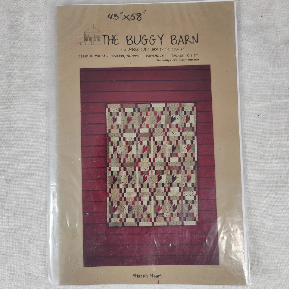 Buggy Barn Blaze's Heart Rustic Fancy Wall Large Quilt Template 33" x 33" - Image 4 of 4