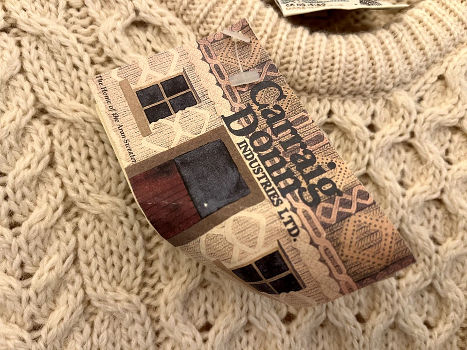 Suéter Carraig Donn XXL, Lana Irlandesa, Pescador Tejido con Cable, De Colección Nuevo Con Etiquetas Foto 3 de 4