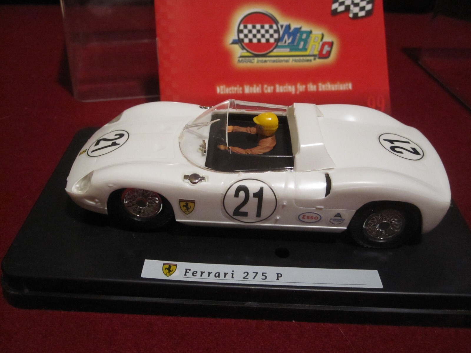 FERRARI 275P MRRC - Miniature Slot Racing - Échelle 1/32 - Couleur Jaune - Collection