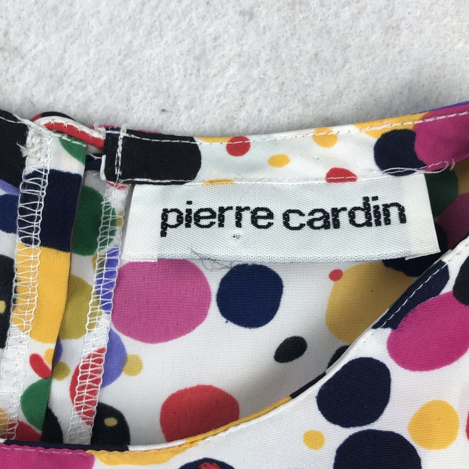 Blusa Pullover Pierre Cardin Top Para Mujer Grande Multi Lunares Ligera Foto 2 de 4