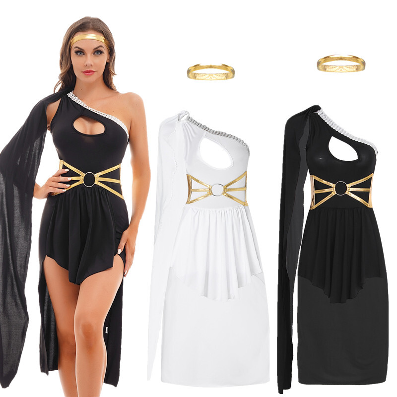 black dress with white top Yvette