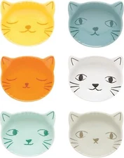 Set of 6 Purrfect Cat Pinch Bowls L46003,Dishes, Feeders & Fountains