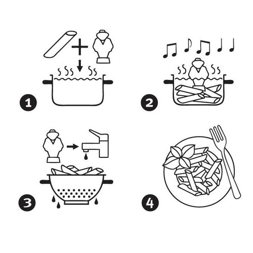 BrainStream Al Dente Musical / Singing Floating Pasta Timer - Picture 5 of 5