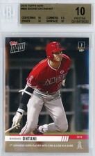 2019 TOPPS NOW MLB #809 SHOHEI OHTANI MLB HISTORY - BGS PRISTINE 10