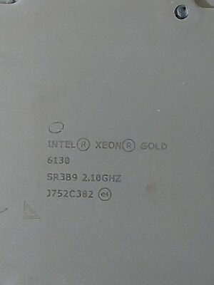 Intel Xeon Gold 6130 - SR3B9 - 2,10 GHz - 16 Core CPU - LGA3647 - Server CPU