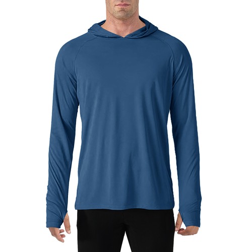 Men's Anti-UV Sun Protection T-shirt Long Sleeve Sun Block Workout Shirt Tops - Picture 44 of 65