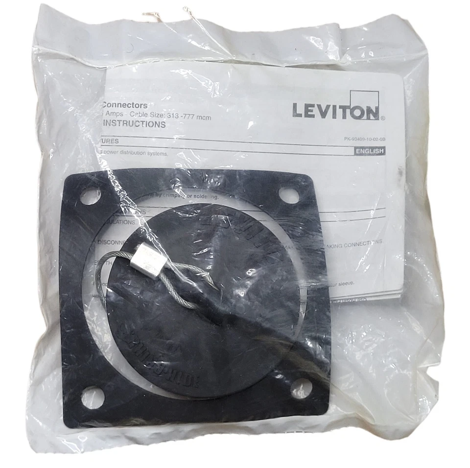 Electrical Receptacle Leviton 49MR1-XH Single Pole Bus Bar 1000V Male 45 Degree - Image 4 of 4
