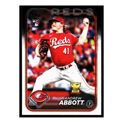 2024 Topps Series 1 #214 Andrew Abbott Rookie Cincinnati Reds Baseball Card