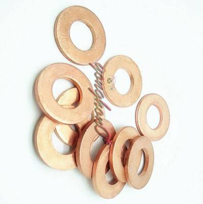 10-50pcs 2m Multiple Sealing Ring Spacer Copper Flat Gaskets Crush Washer Thick
