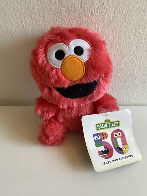 NEW WITH TAG NWT Sesame Street 50 Years & Counting Elmo Plush Toy Small 7 
