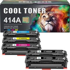 414A Toner Cartridge w/ Chip Replacement For HP 414X W2020A W2020X 5PK 5455D1M
