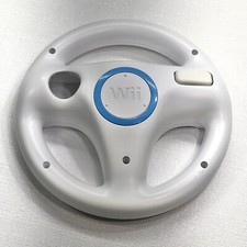 Nintendo Wii Original Steering Racing Wheel RVL-024 D-63760 White No Remote
