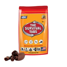 Survival tabs 12 Emergency food tablets 1-Day MREs food  tasty chocolate