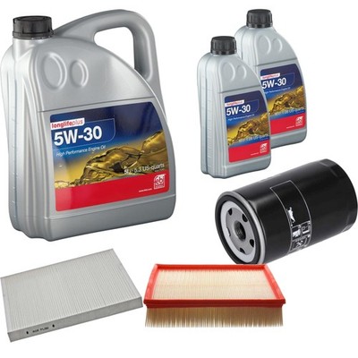 FEBI Inspektionspaket 7L Longlife Plus 5W-30 für Audi A4 Avant 8D5 B5 RS4