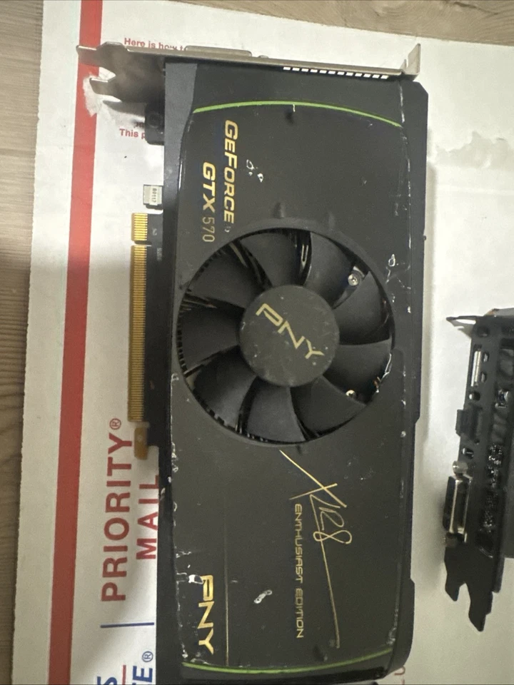 Lot Of GeForce GTX Video Cards. 750 Sc, 750 Ti, And GTX 570. Untested. For Parts - Image 2 of 4