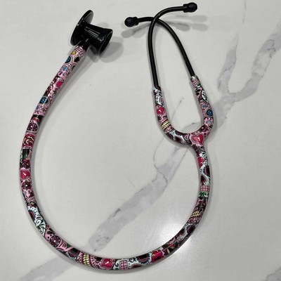 MDF Instruments ProCardial Cardiology Stethoscope Titanium- Sugar Skull/Blackout