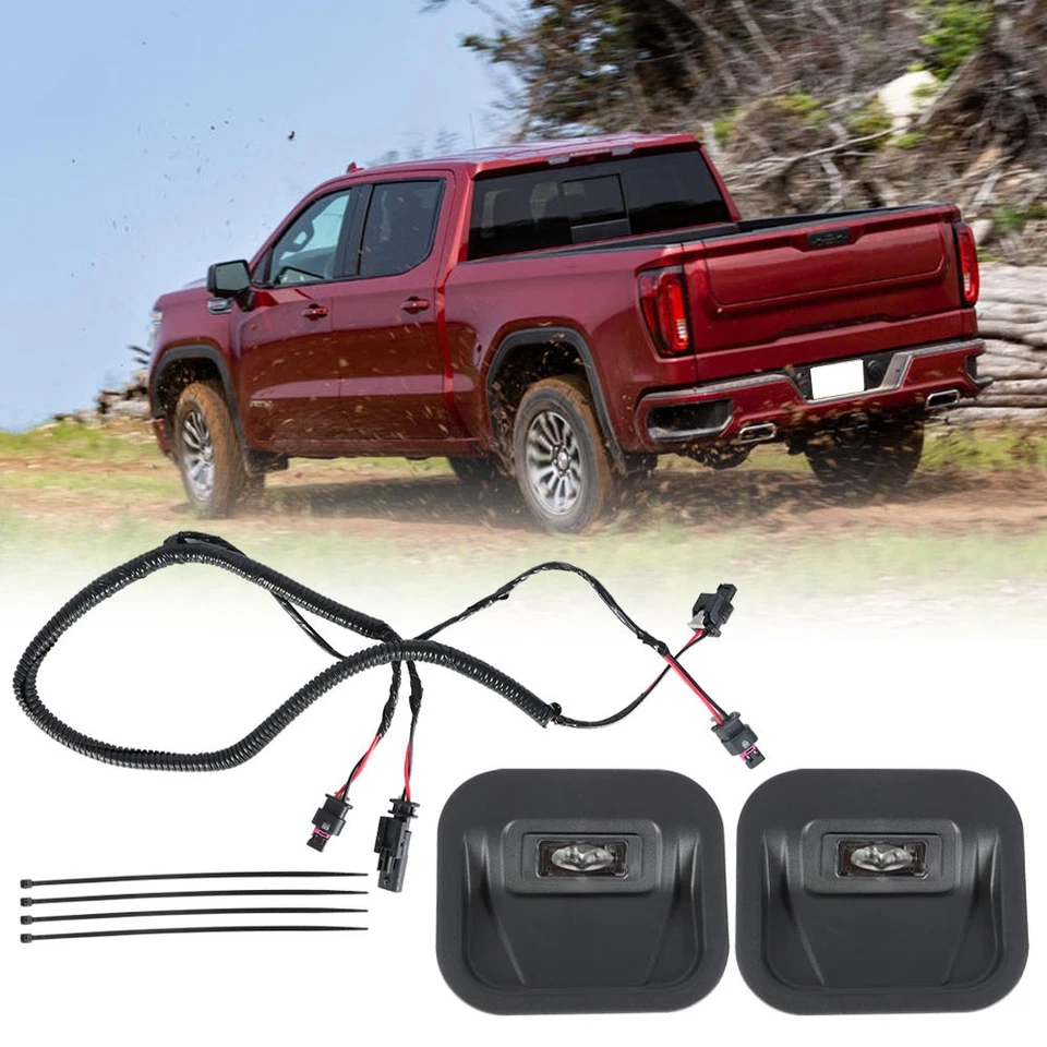 Fit For GMC Sierra 1500 2500 2019-2021 Series Tailgate Step Light New Plastic Foto 2 de 4