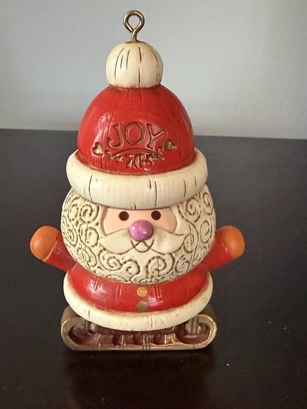Vintage Hallmark Yesteryears Santa Claus Christmas Ornament 4" w/Box