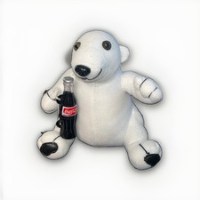 Coca-Cola Vintage 1995 Plush White Polar Bear Holding Coke Bottle 7  
