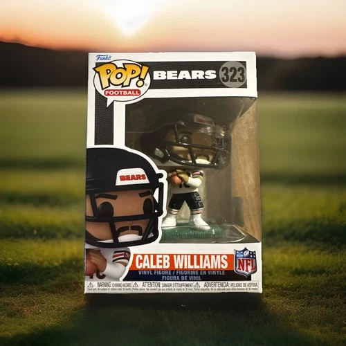 Funko POP! Caleb Williams Chicago Bears NFL Figure 323 + Protector