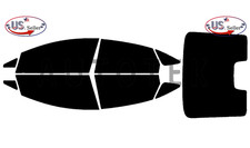 Tira Solar Precortada Para Ford Fiesta 3 Puertas 2002-2008 (MK6), Tinte Ventana Color Negro Limo