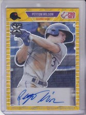 Peyton Wilson AUTO 1/4 2021 Keaf Pro Set Gold Shimmer RC #PA-PW1 KC Royals