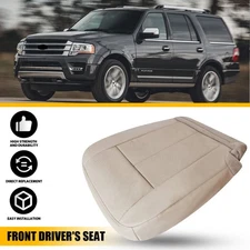 Front Driver Bottom Replacement Leather Seat Cover For 2015-17 Ford Expedition H