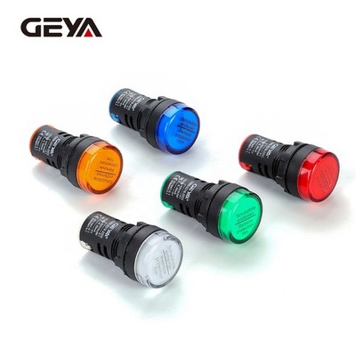 GEYA LED Power Energy Saving Indicator Pilot Light Signal Lamp 12/24/110/220/380