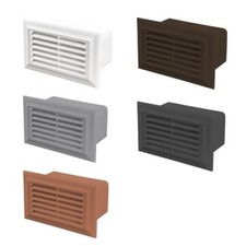 Plastic Rectangular Duct Air Brick for Ventilation Systems Flat