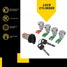 FULL FOR Ford E150 E250 Econoline Van E350 KEYED ALIKE DOOR LOCK CYLINDER EKK