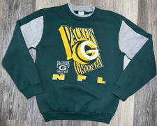 Green Bay Packers Sweatshirt Crewneck Boy's Size 14-16 Large NFL Vintage 1995