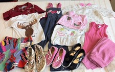 Vintage Toddler Girl Clothing Lot 80s 90s Surfskins Floral Pink Denim Shoes
