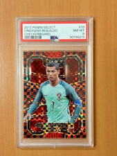 2017 Panini Select #33 Cristiano Ronaldo Checkerboard Portugal Gem mt PSA 8