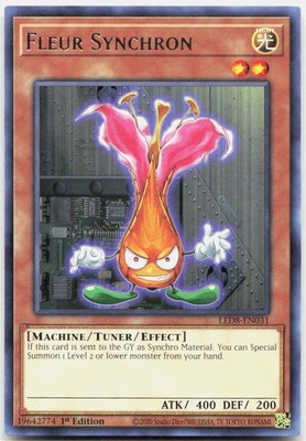 Fleur Synchron 1st Edition Rare Legendary Duelists: Synchro Storm LED8-EN031 NM