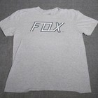 Fox Racing T Shirt Mens XL Gray Short Sleeve