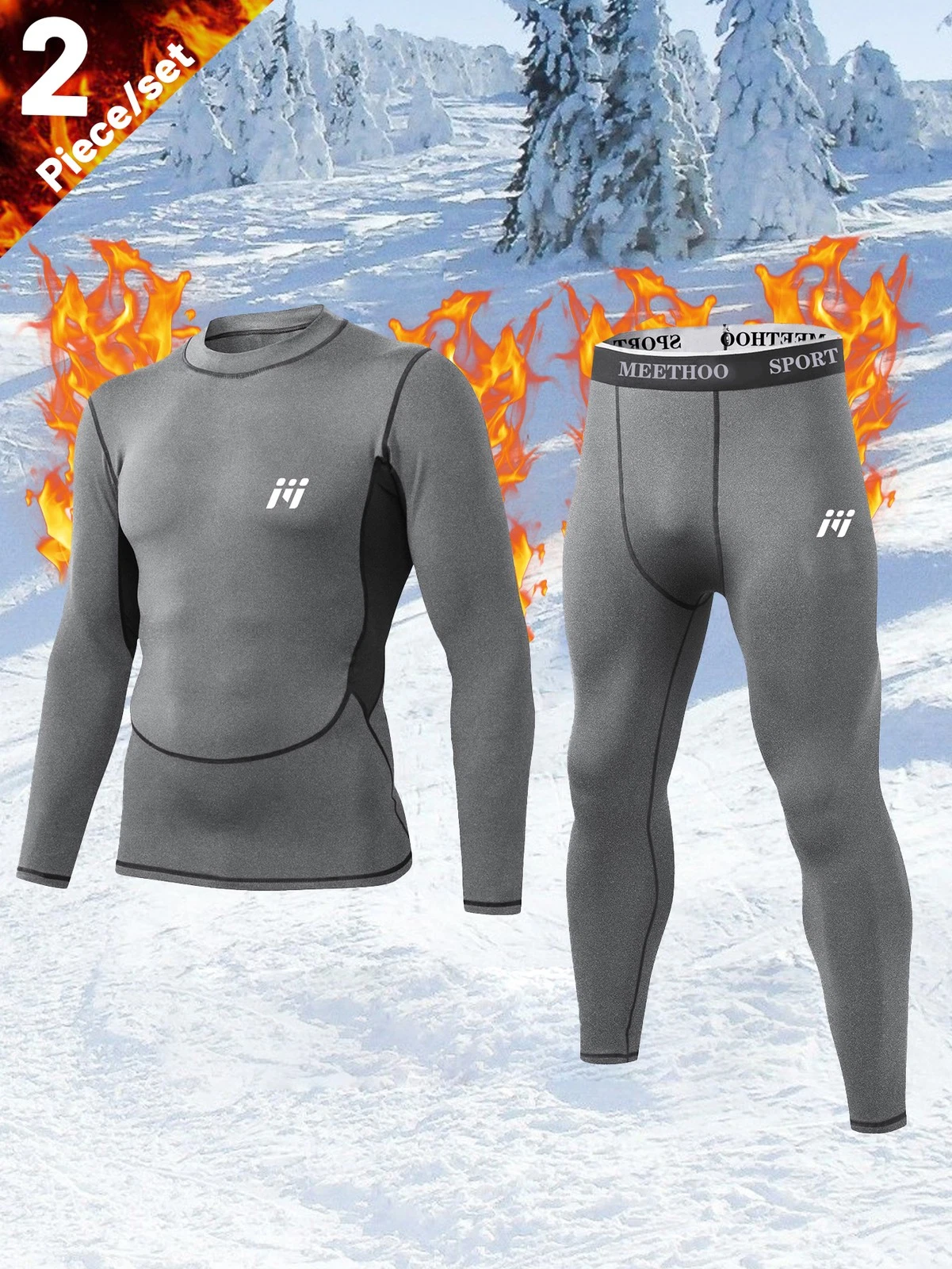 Mens Winter Ultra-Soft Fleece Lined Thermal Top & Bottom Long John Underwear Set
Opens in a new wind